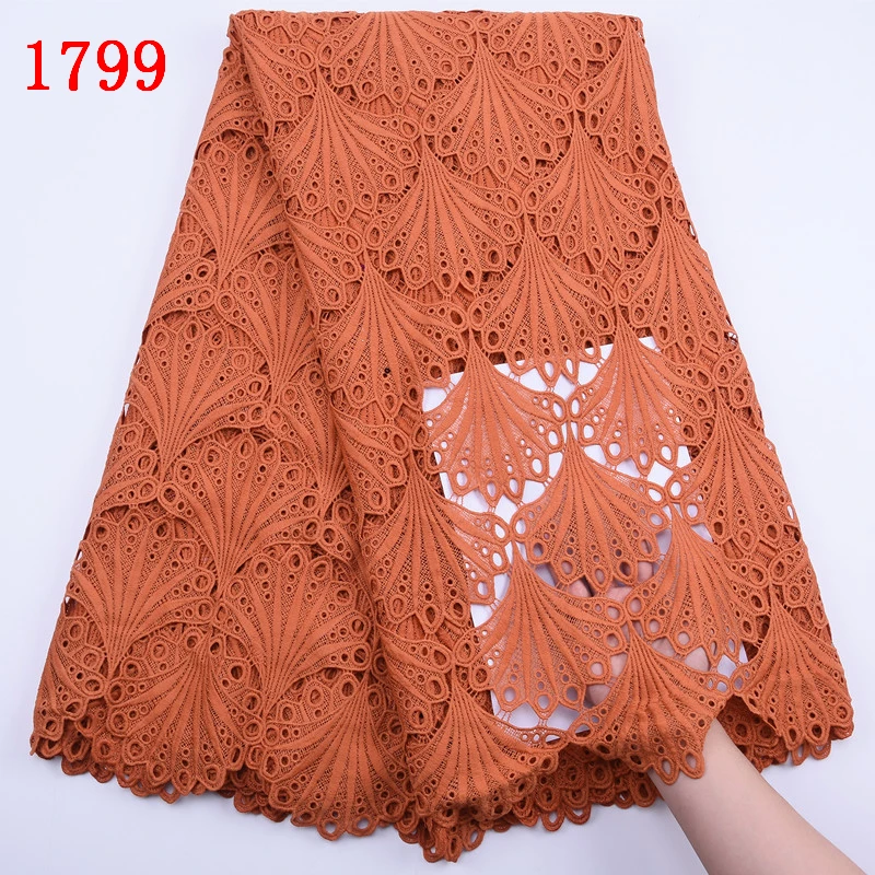 

New African Soft Guipure Cord Net Lace Fabric With Stones Wholesale Price Nigerian Tulle Lace Fabric For Party 1799