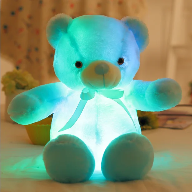 
Led Teddy Bear 30cm led plush teddy bears Stuffed Animals Plush Toy Colorful Glowing Christmas Gift for Kids 