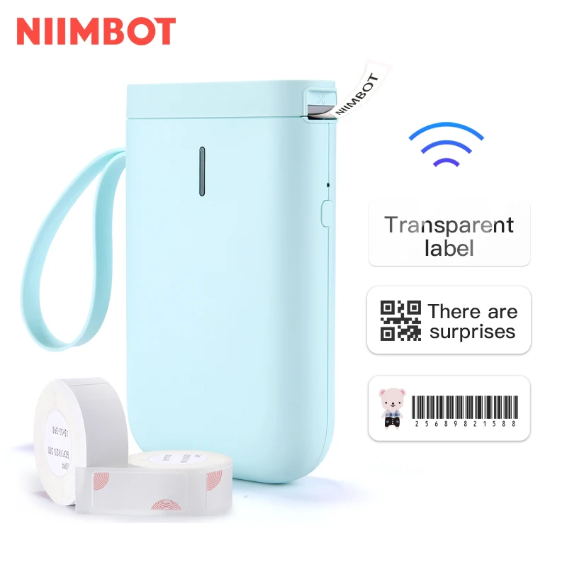 

NiiMbot 30-60mm/s Portable Barcode Mini Smart Sticker Machine Indicator Thermal Label Printer