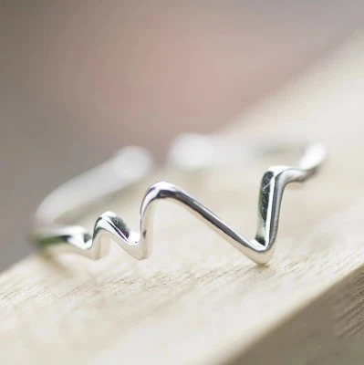 

A variety Of Styles 925 Sterling Silver Open Ring Female Pinky Tail Ring Simple ECG Joint Ring Adjustable