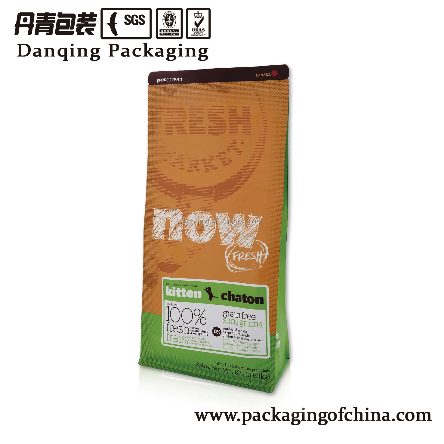 DQ PACK Custom Printed 1KG Brown & Wild Rice Packing Bag With Resealable Zipper