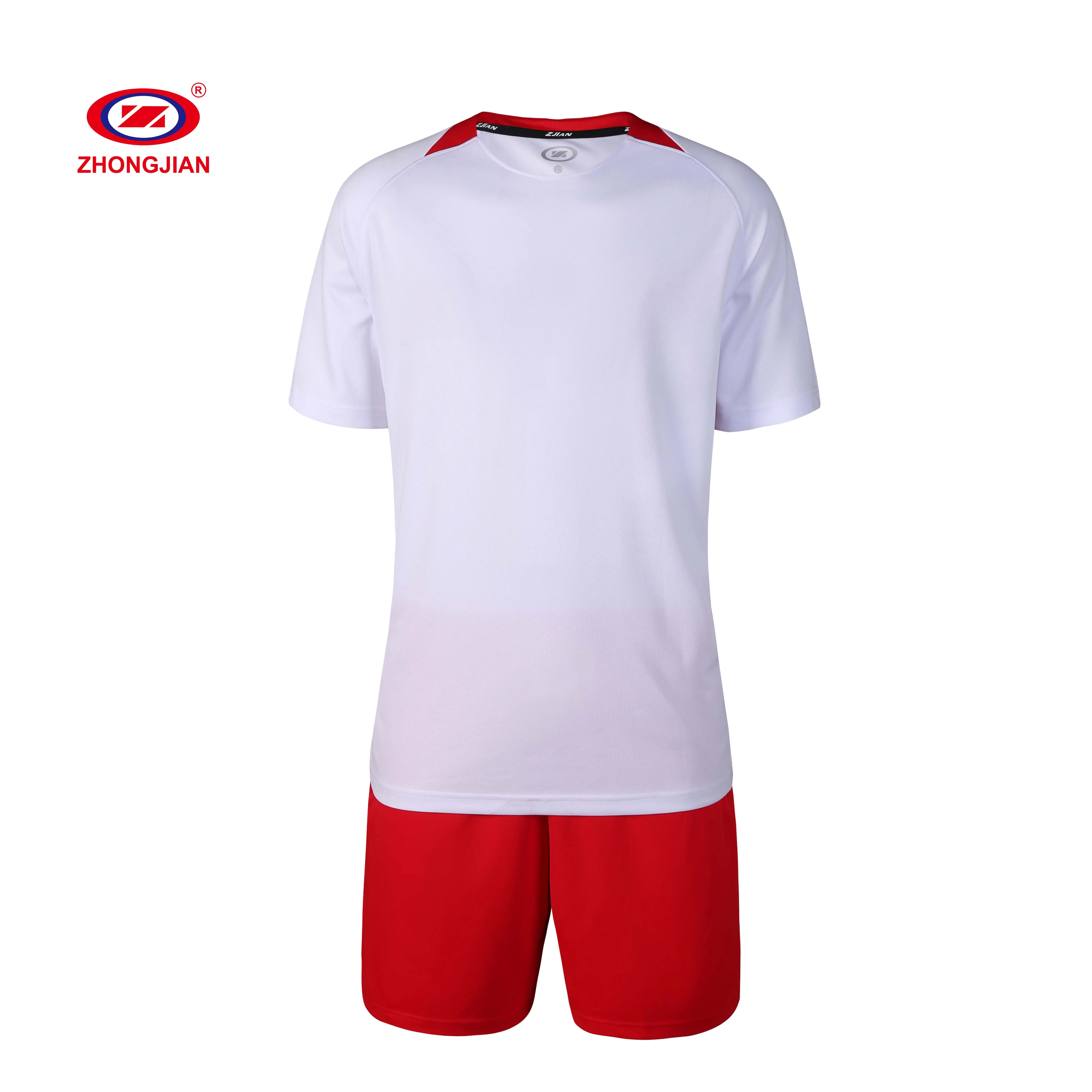 

New Design 100% Polyester Kids Soccer Jersey Football Team Sports Uniform Set, Green,white,red,black,blue