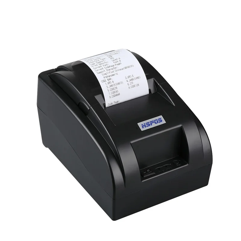 

HSPOS High Quality 58mm Desktop Printer with cutter 90mm/s whosale Thermal Printer Label USB&BT2.0 HS-58HUAI