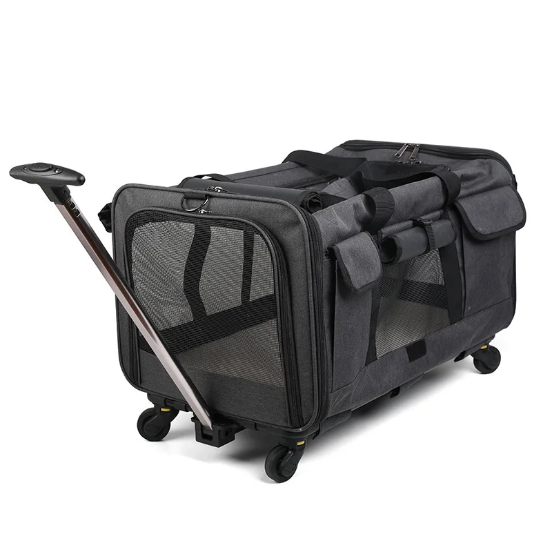 

Pet carrier Removable Wheeled Pet Carrier for Medium 2022 expandable bag Comfort and convenience pet bag