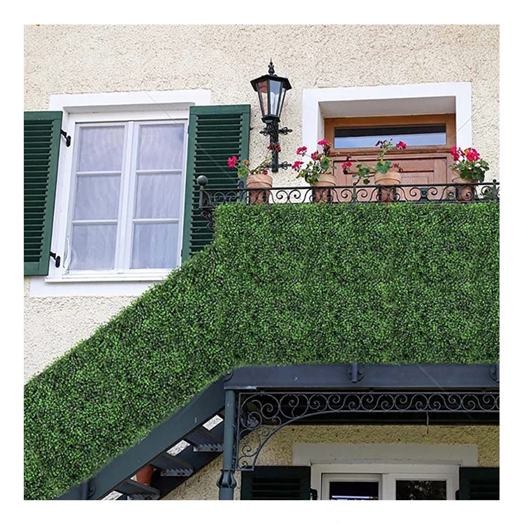 

JS Great value artificial boxwood turf hedgefor garden home, Green