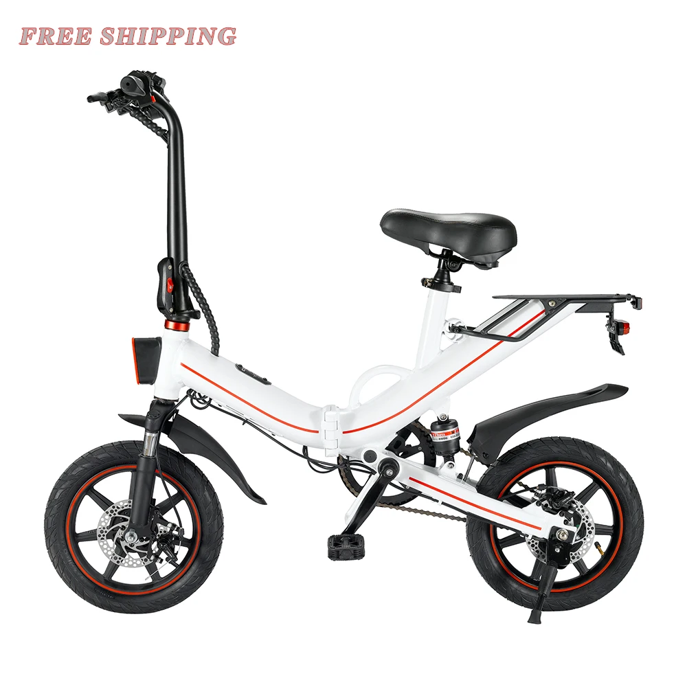 

EU Warehouse free shipping magnesium alloy e bike 14 inch ebike 36V 350W city folding electric bike