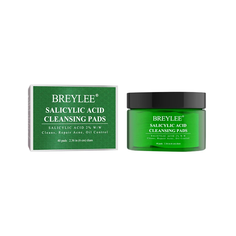 

free shipping BREYLEE salicylic acid facial essence pads for acne treatment, As photo