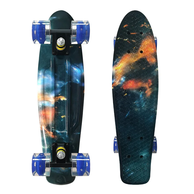 

Ouweinuo New Product skate board 22 Inch Retro Style Plastic board skate skateboard