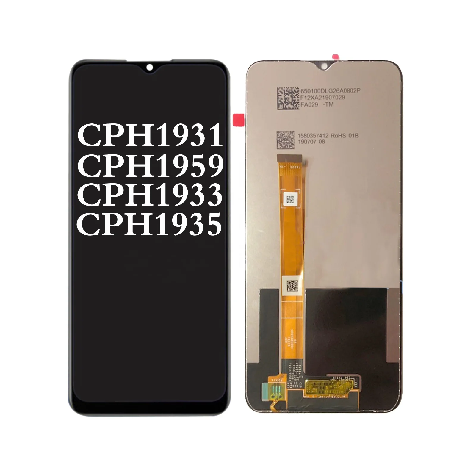 

Original Quality Wholesale Cell Mobile Phone LCD Screen for OPPO A5 2020 A9 2020 LCD display Complete