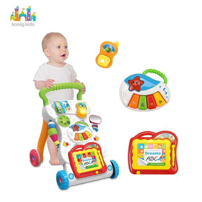 Factory wholesale activity baby toddler walker multi-function baby walker with wheels and music
