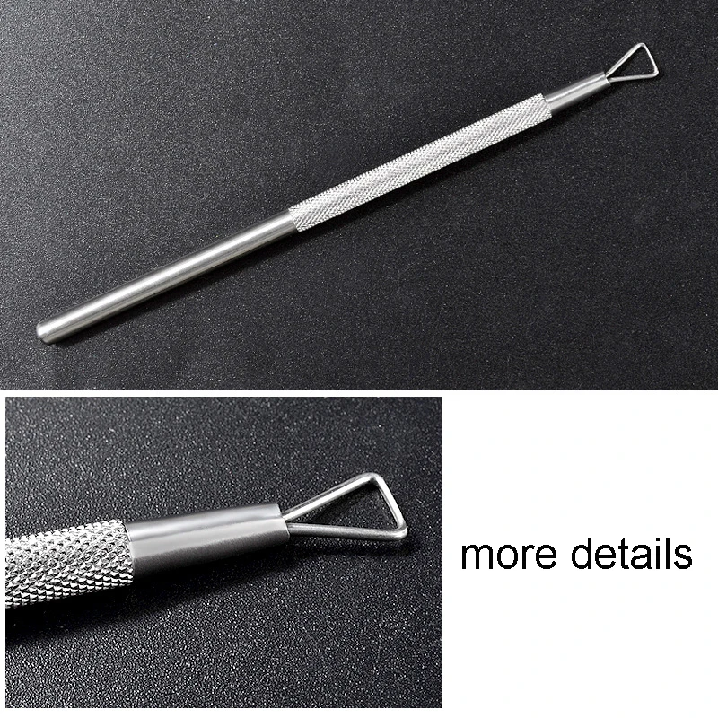 High Quality Peeler Scraper Remove Gel Cuticle Nail Pusher Triangle Stainless Steel Cuticle Pusher For Fingernail Toenail.jpg
