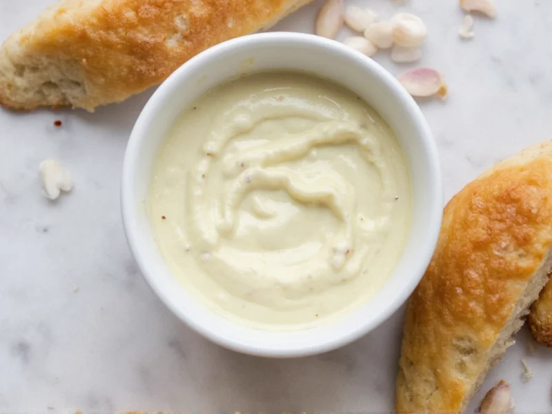 homemade garlic aioli