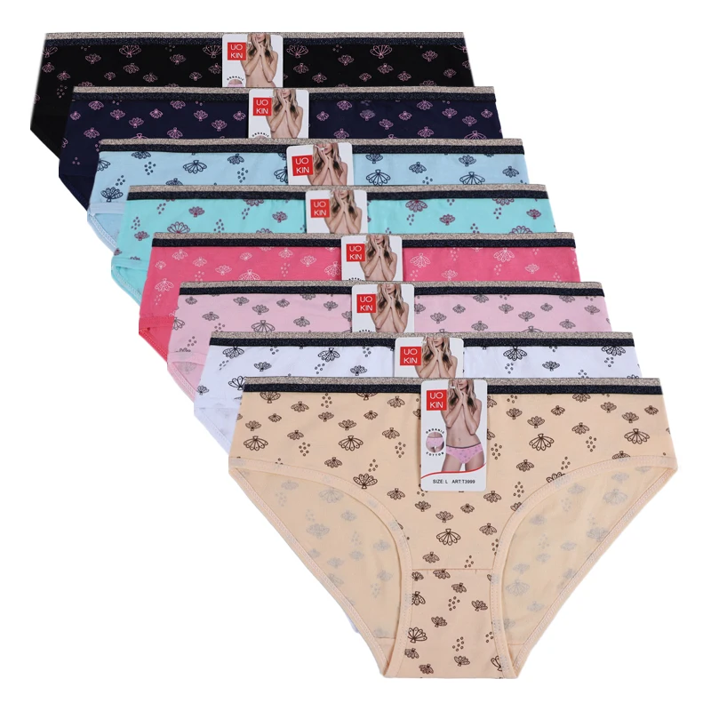 

UOKIN High quality ladies inner wear panties cotton panties womens, 8 colors