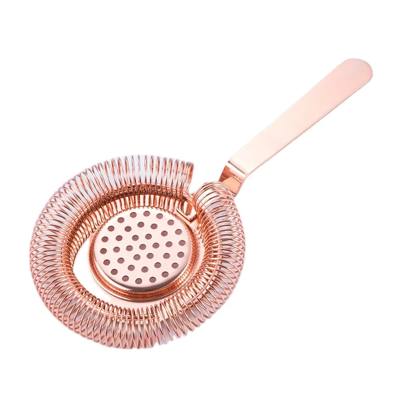 

A1280 Bartender Cocktail Shaker Stainless Steel Strainer Bar Ice Wire Mixed Drink Colander Filter Cocktail Bar Accessories Tool, 3 colors