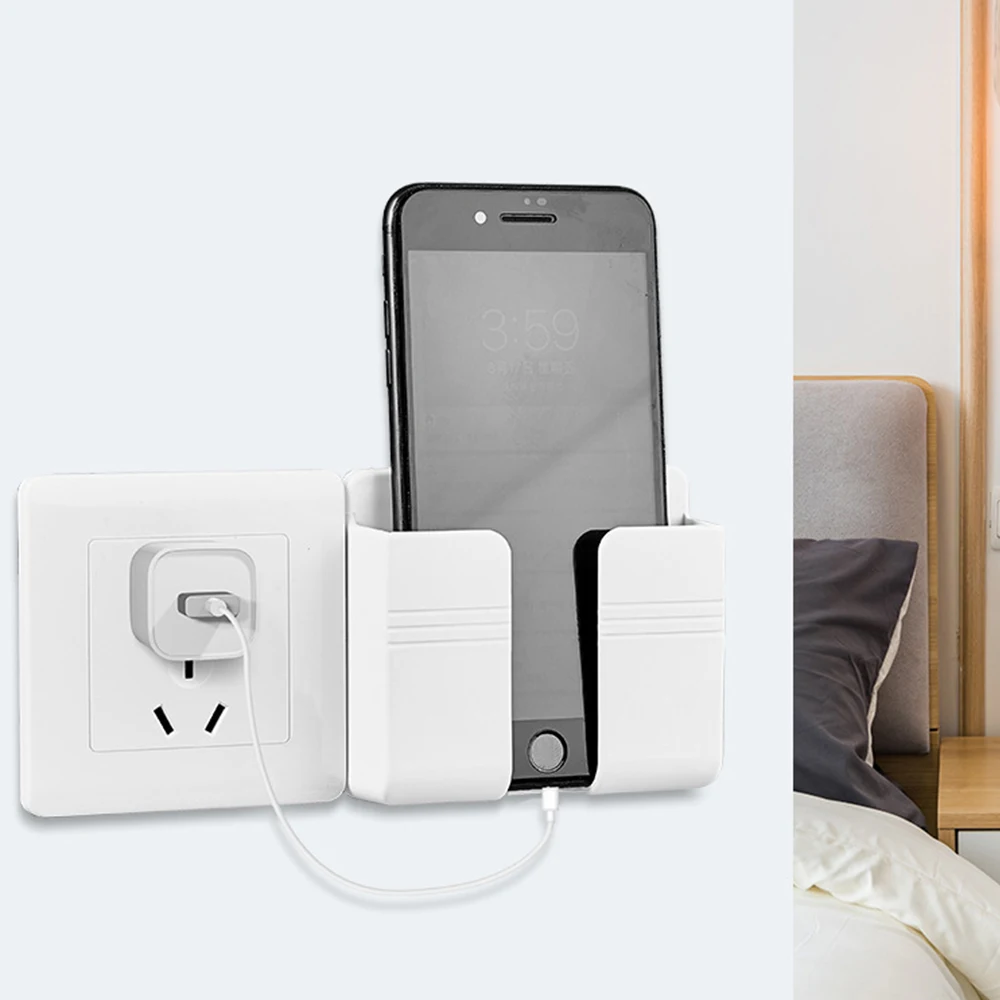 

Wall Charger Hook Mobile Phone Holder Universal Multifunctional Cellphone Hanging Stand Bracket Hooks Charging Dock