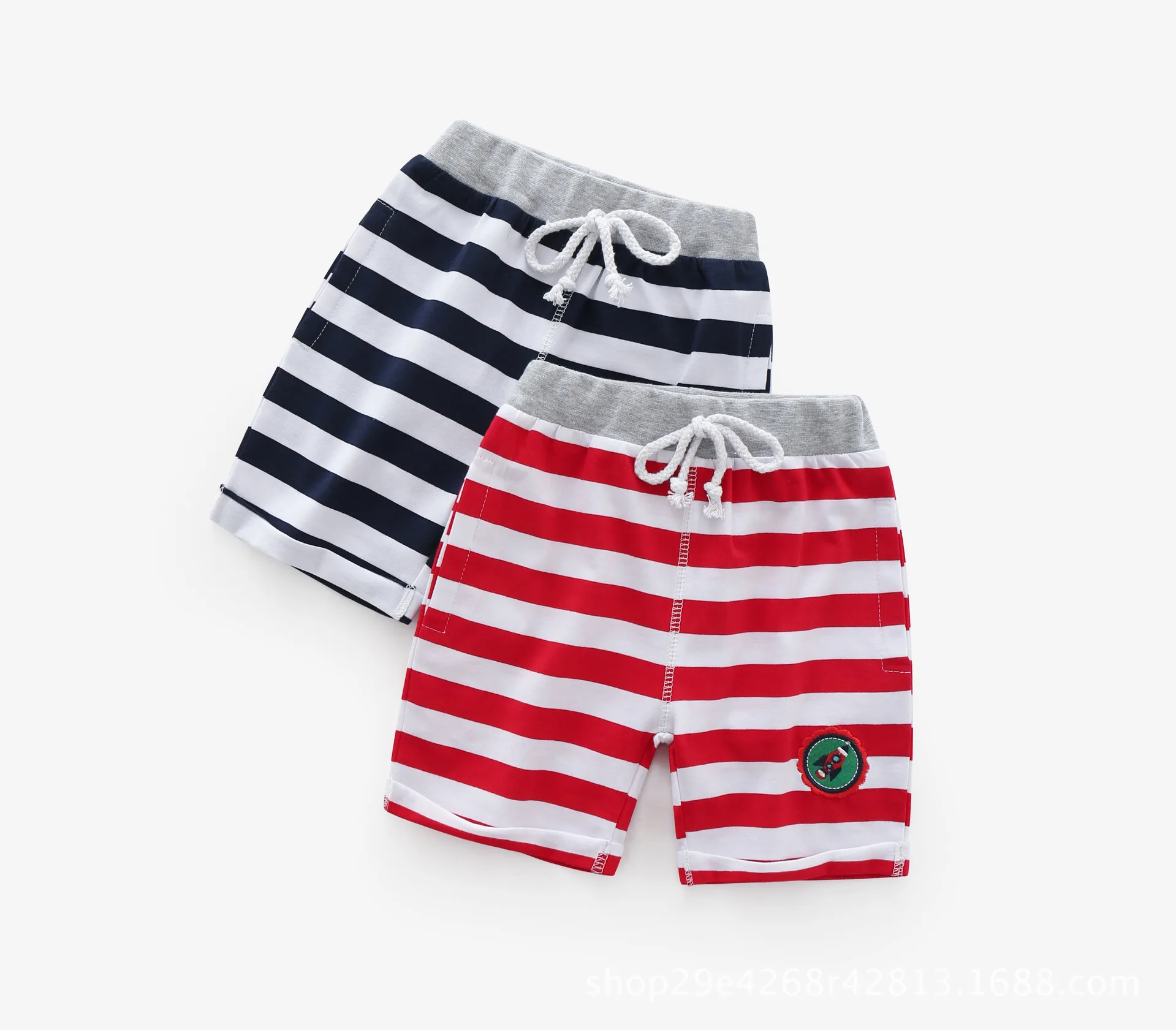 

Summer new style Korean baby sports casual striped pants