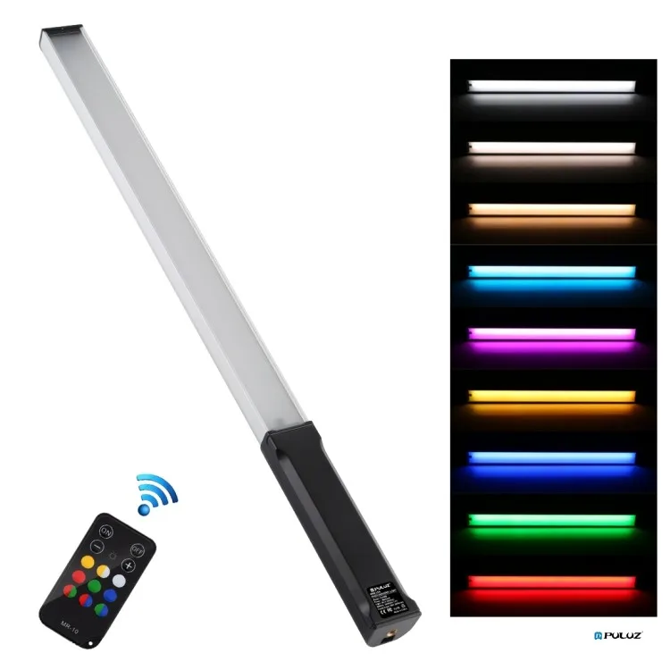 

In Stock PULUZ RGB Photography LED Light Stick Adjustable Color Handheld LED Makeup Fill Light with Remote Control