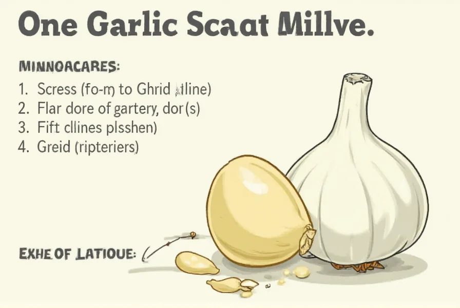 One Garlic Clove Minced: Exact Measurement Guide