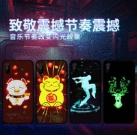 

glow in the dark phone covers for iPhone x 11 max Pro LED Ligths cellphone case