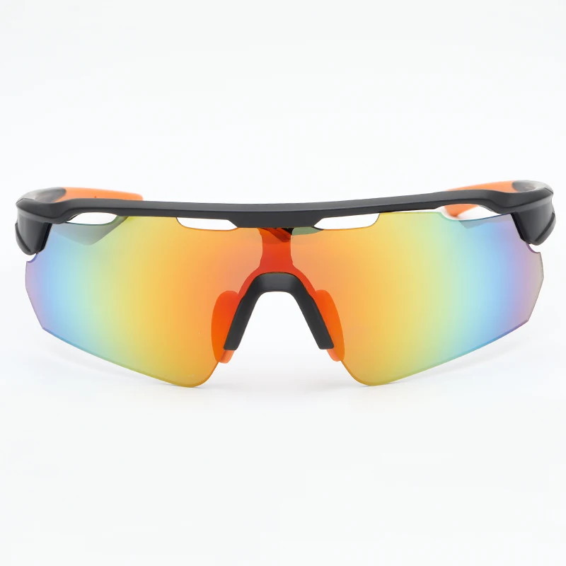 

Amazon Hot Sale UV Protected Mirror Lens Plastic Half Rim Man Winter Glasses Lentes De Sol Ciclismo Sports Sunglasses