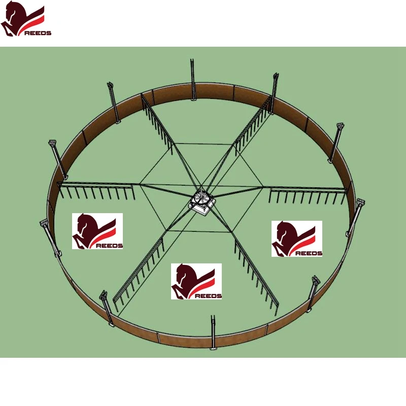 CE CERTIFIED Horse walker with Italy motor control 6 position for horse