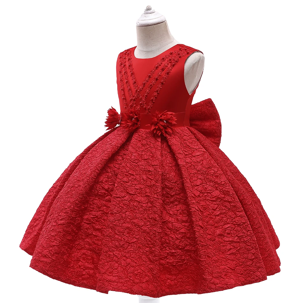 

MQATZ High Quality Turkey Children Party Gown 3 to 10 Years Flower Girls Dresses L5252, Yellow,champagne ,red