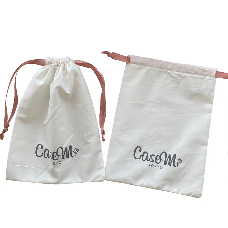 

Small White Pink Drawstring Cotton Cloth Favor Bag, Colorful: white, natual, black, red, brown, grey etc