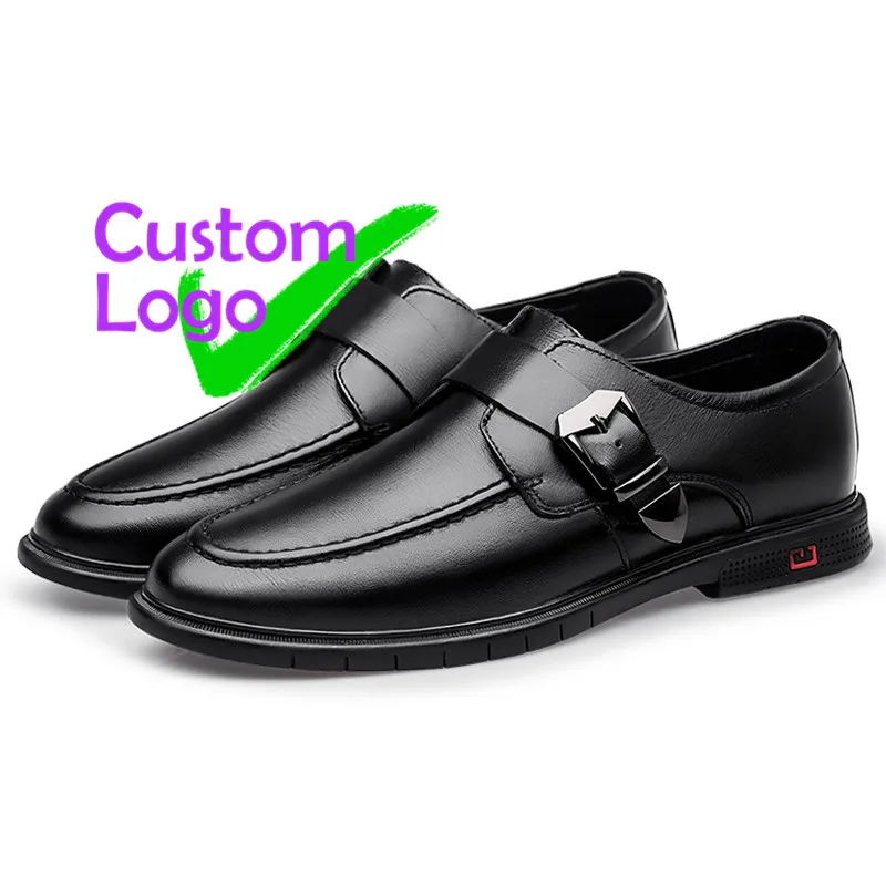 

calf Slip-on Men Shoess Leather Big Size low cut Man Leather Shoess Fashion In Italy logos Noire For Boys Job Aumento Altura