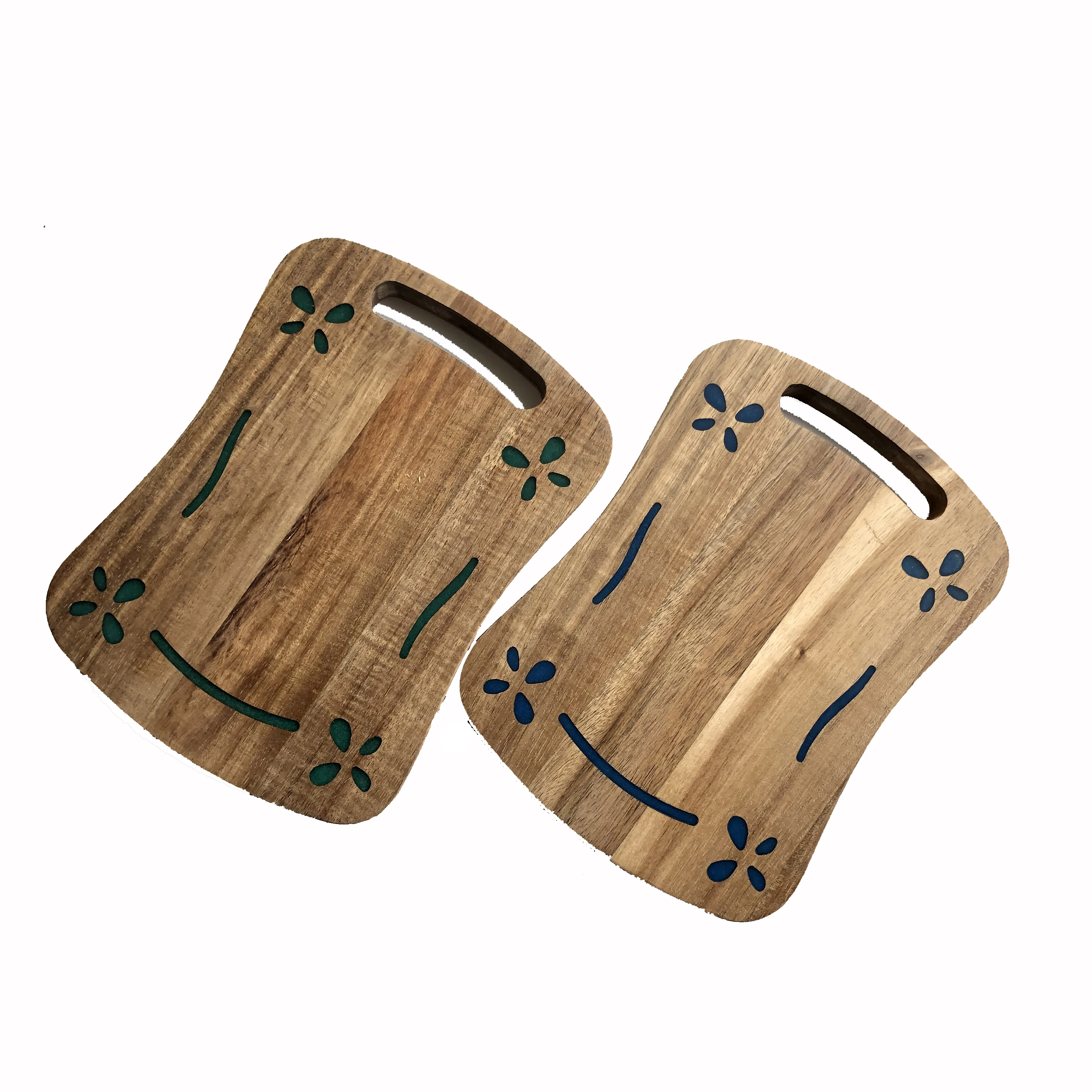 
Easy Clean Wooden Kitchen Cutting Board with flower 