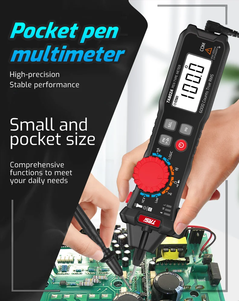 Digitales Multimeter zählt Smart Pen-Messgerät Diode TA802A & L1B7 