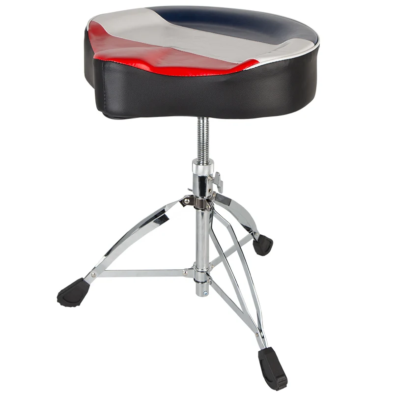 

DDP RTS Padded adjustable musical instruments Drum Throne drum stool with Motorcycle Style seat