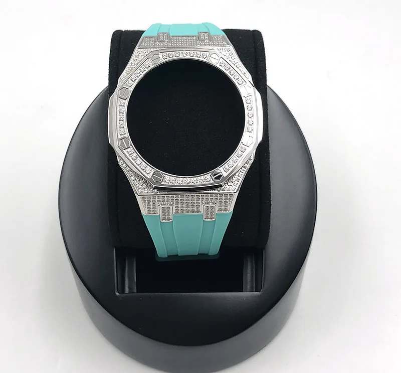 

Top Fashion luxury custom Rubber watch band Mechanical watch cases for men