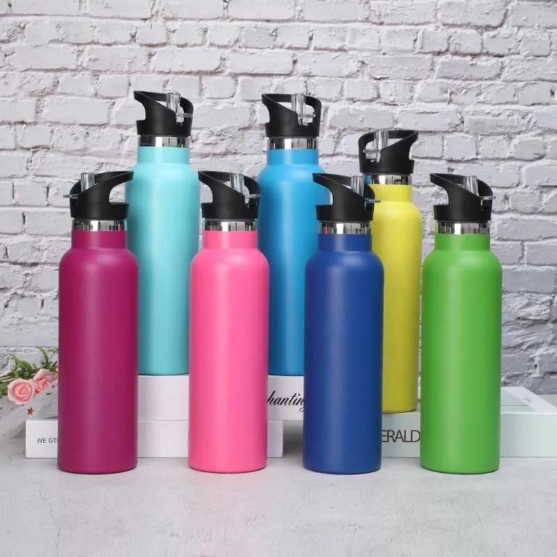 

2021 hot selling 500ml outdoors sports climbing portable vacuum flask double wall stainless steel water bottle with custom logo