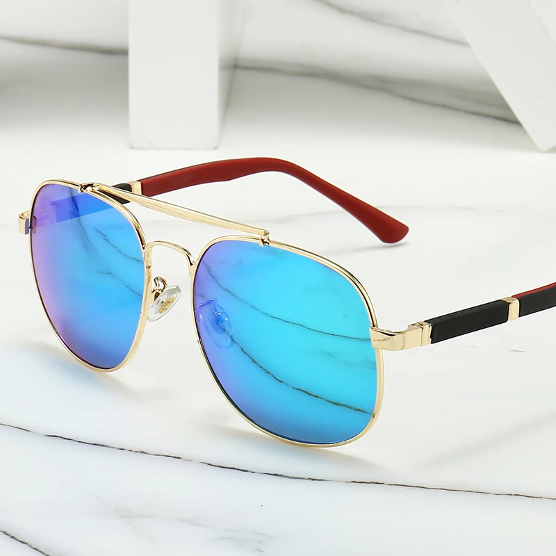 

Design Sunglasses Brand Vintage Pilot Sun Glasses Polarized Men Women 58Mm Glass Lenses With Box, Custom color