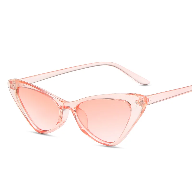 

New Arrival Retro Vintage Cat's Eye Square Transparent Color Frame Sunglasses Female, 8 colors or customized