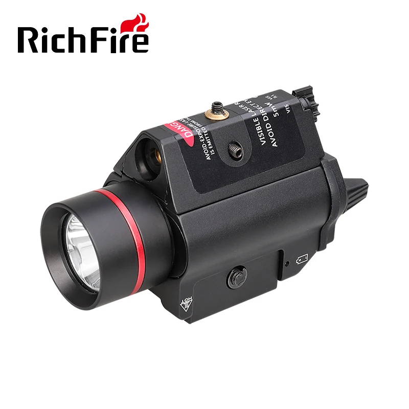 

Pistol Light Tactical Gun Military LED Flashlight TLR-2 800 High Lumens Defense G Rail Mounted Flashlight with Red Laser