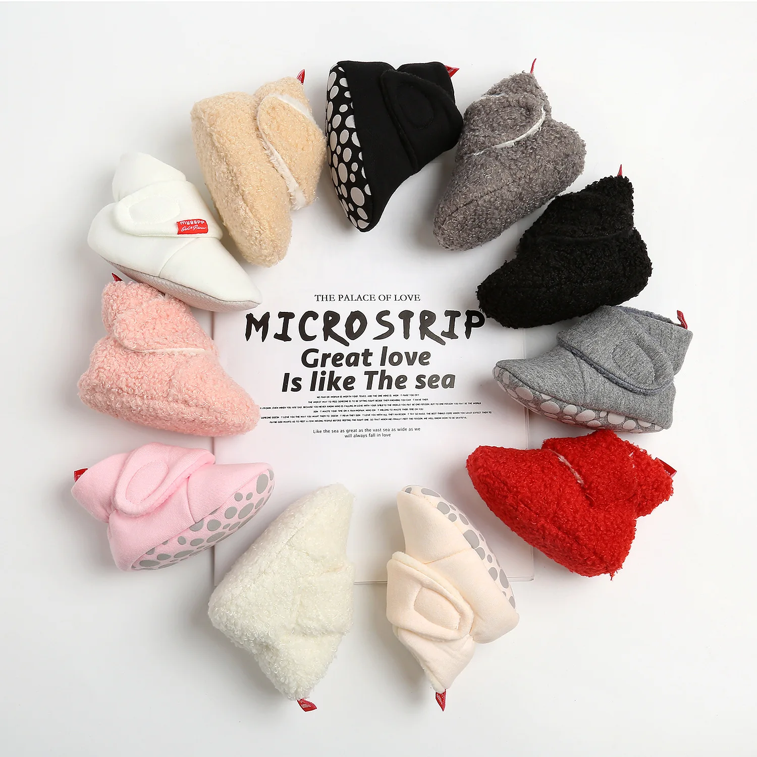 

New Arrival Toddler Girl Boy Coral velvet Winter Ankle Infant Snow Booties Baby Boots, 9 colors