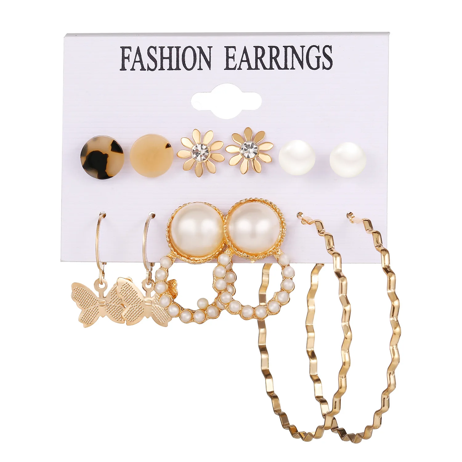 

Fashion gold butterfly earring for women wholesale N2010283, Colors
