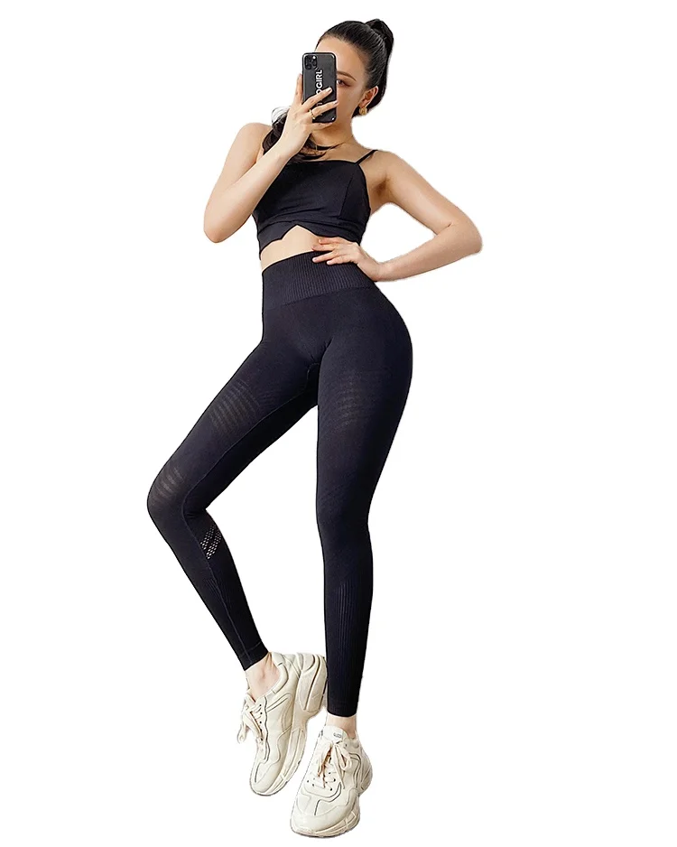 

MITAOGIRL soft breathable High Waist Yoga Pants Women sports Leggings, 3 colors