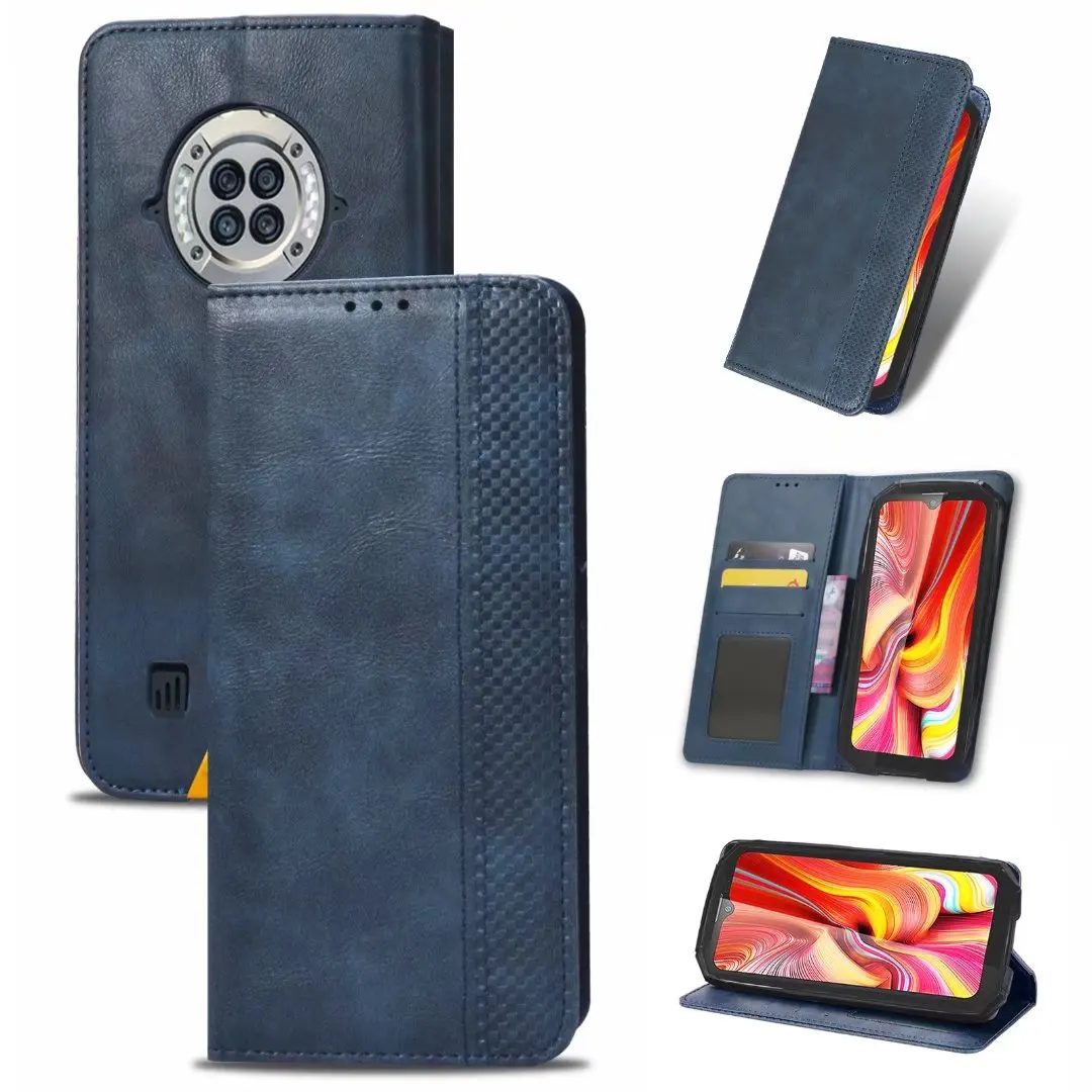 

Retro Flip Wallet Leather Case Cover For DOOGEE S96 Pro, As pictures
