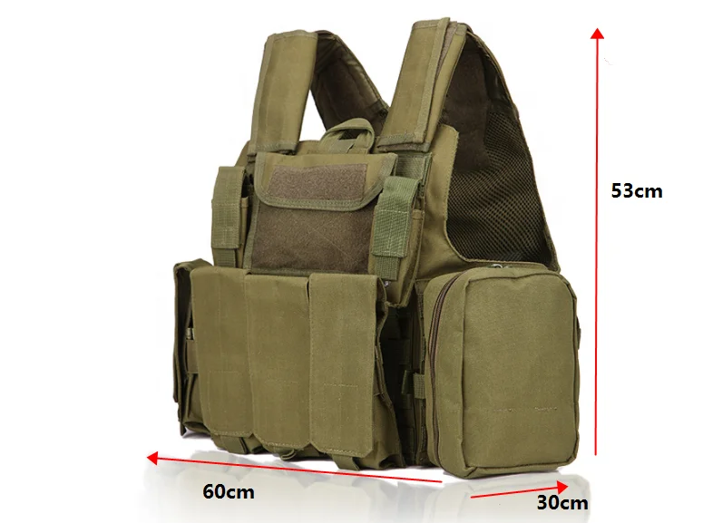 
Multi functional Lightweight Multi Pocket Military Molle Mesh Tactical Combat Vest 