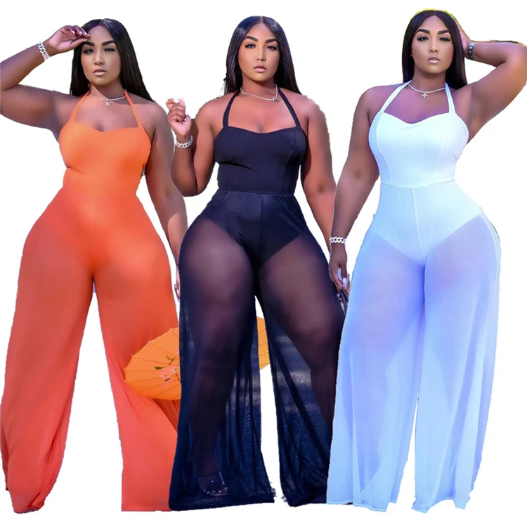 

X9091- 2021 new arrivals see through mesh jumpsuit jumpsuits for women sexy summer wear, Picture shown