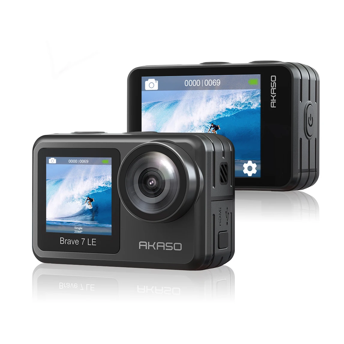

AKASO BRAVE 7 LE Mini Free Shipping Akaso Panoramic Wifi Sports & Accessories 360 Ei 4K Touch Screen Action Camera