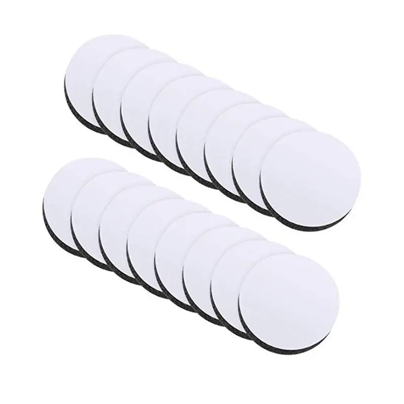 

ready to sell19MM 70% nylon 30%polyester hook and loop self adhesive coins Paste directly on the smooth surface for garment, Black and white