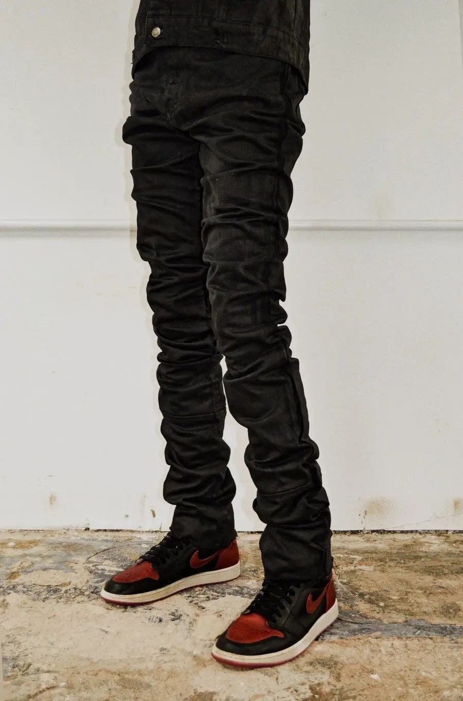 
DiZNEW Distressed Ripped Homme Fashion Custom Skinny Jeans Stacked Mens Jeans 
