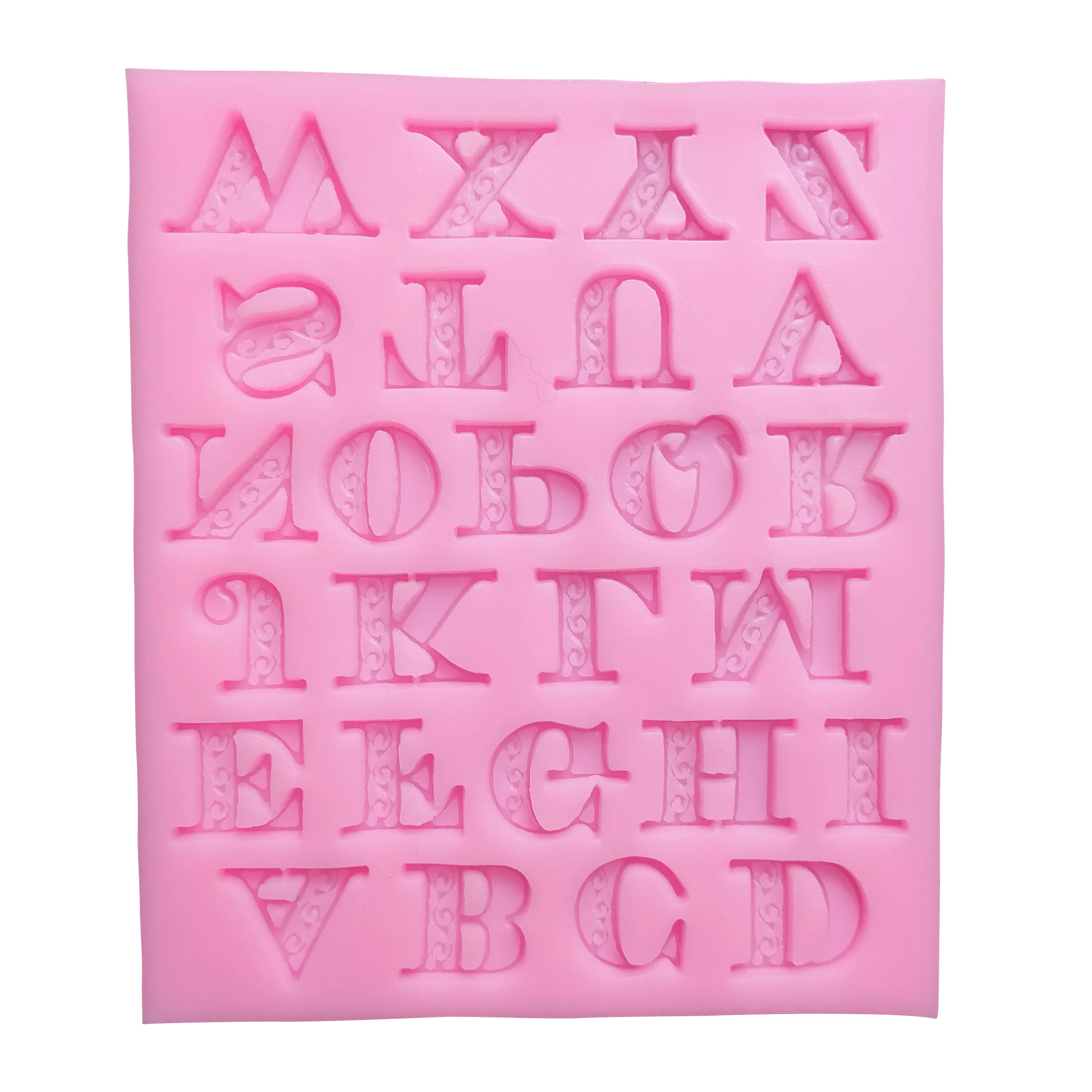 

Wholesale Baking Party Supplies Cake Tools Decorator Chocolate Silicone Moulds Capital English Letters Silicone Cake Mould