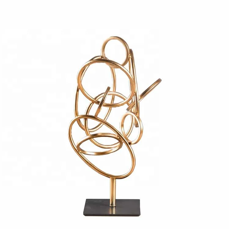 

Mayco New Fast Dispatch Vintage Handmade Wholesale Metal Abstract Luxury Home Decoration Accessories, Gold