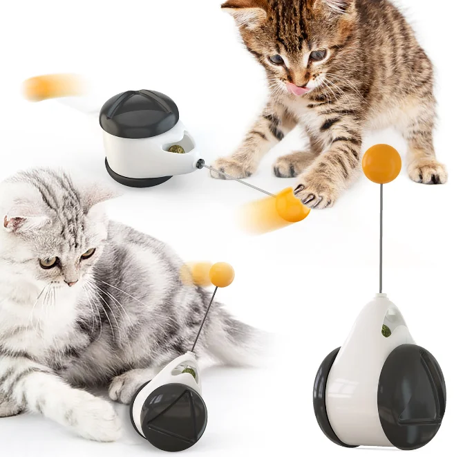 

Amazon Hot Selling Luxury Pet Cat Robot Toys Cat Interactive Tumbler Teaser Ball Toy