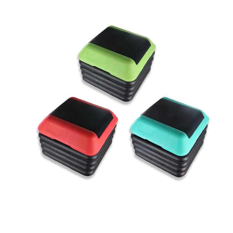 

Fitness Adjustable Aerobic step Platform, Blue/red/green