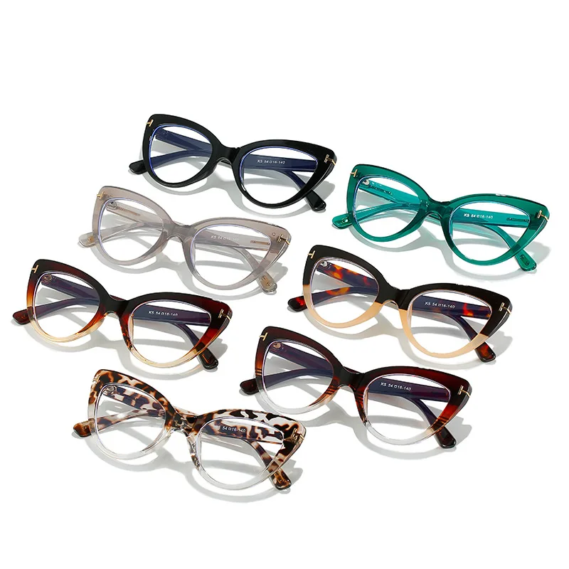 

Trendy Cat Eye Anti Blue Light Blocking Computer Glasses Vintage Clear Lens Cateye Eyewear Fashion Women Eyeglasses Frames